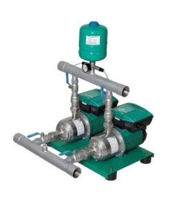 Hệ 2 bơm tăng áp biến tần PEROTAC 2IVT ống góp và bình tích áp | Trường 0373 624 682